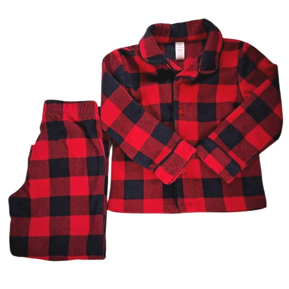 Joe Fresh Plaid Pajamas Toddler Size 3